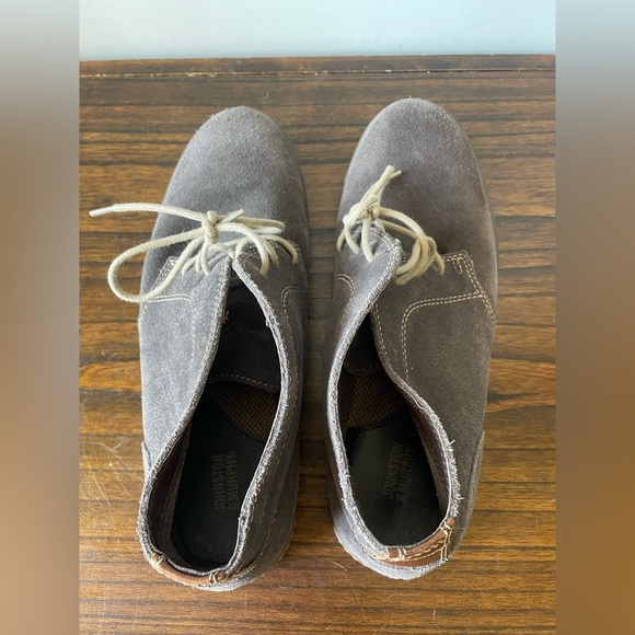 Johnston & Murphy, 11.5, mens gray suede lace up chukka boot like new condition - Picture 6 of 11